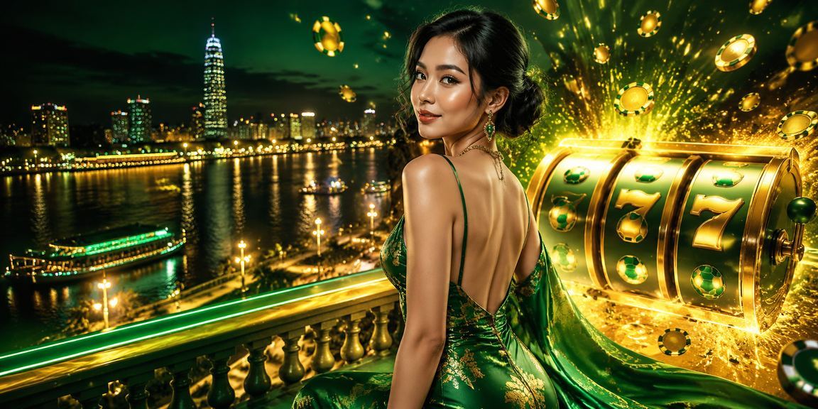 Người chơi tại bãi biển Mekong đang trải nghiệm slot game trên điện thoại di động
